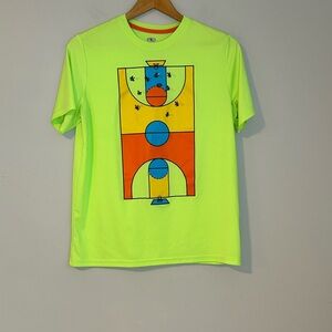 Athletic Works Neon Basketball Court Graphic Tee XXL (18)